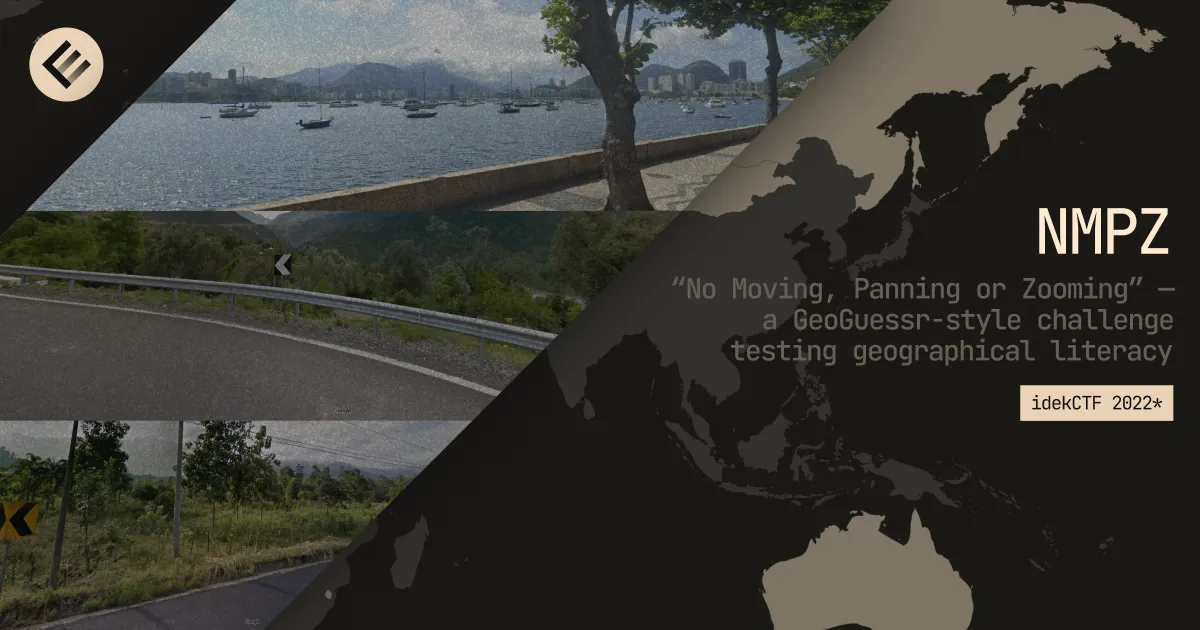 “NMPZ” (No Moving, Panning, or Zooming), a GeoGuessr Challenge